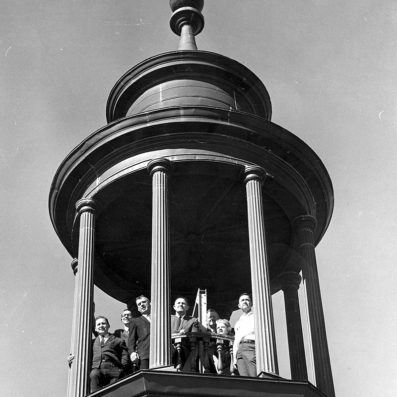 Union tower following building completion