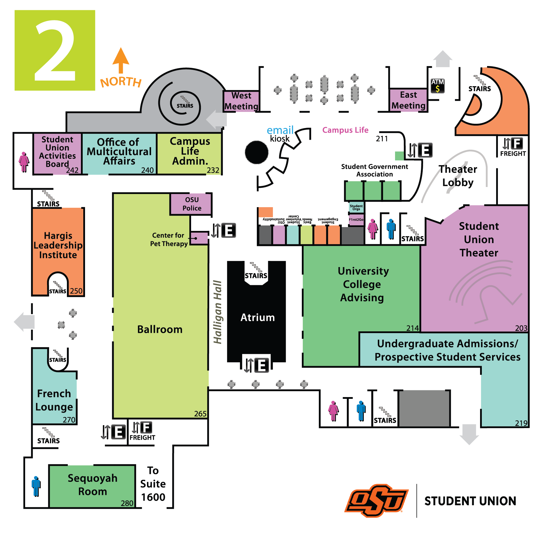 Second Floor Map Second Floor Map